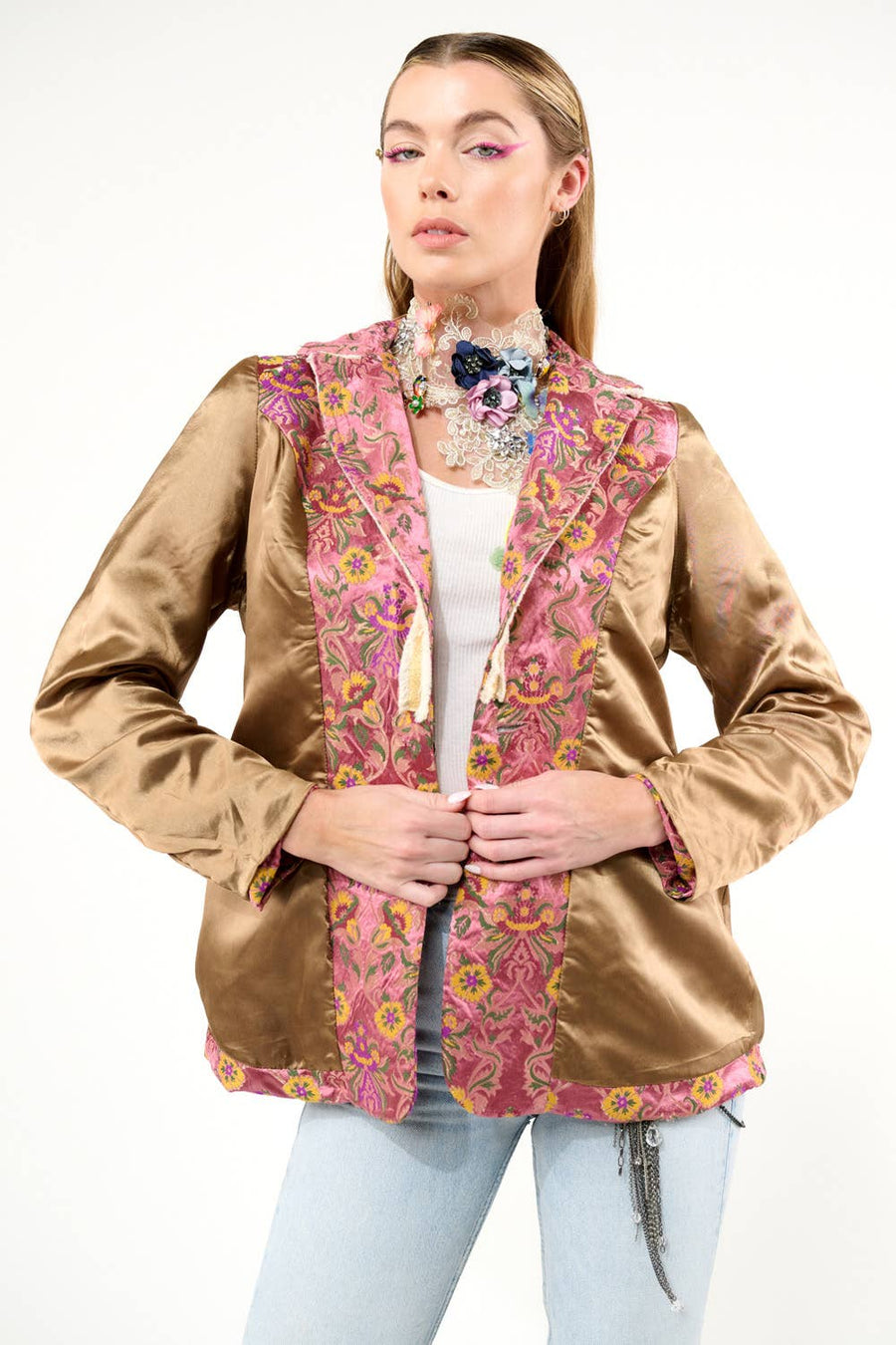 Renaissance Silk Jacquard Blazer