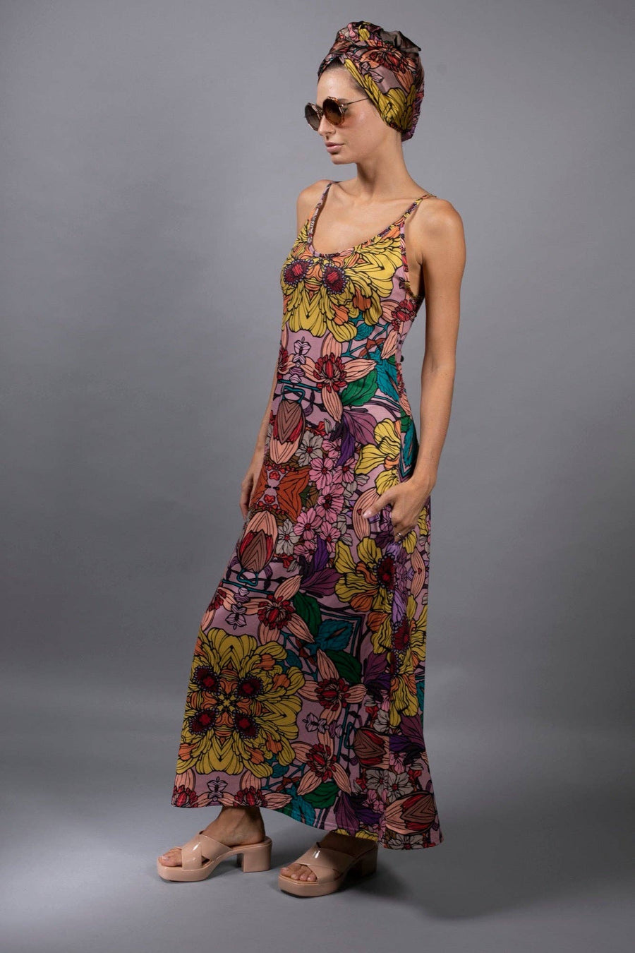 Golden Garden Maxi Dress