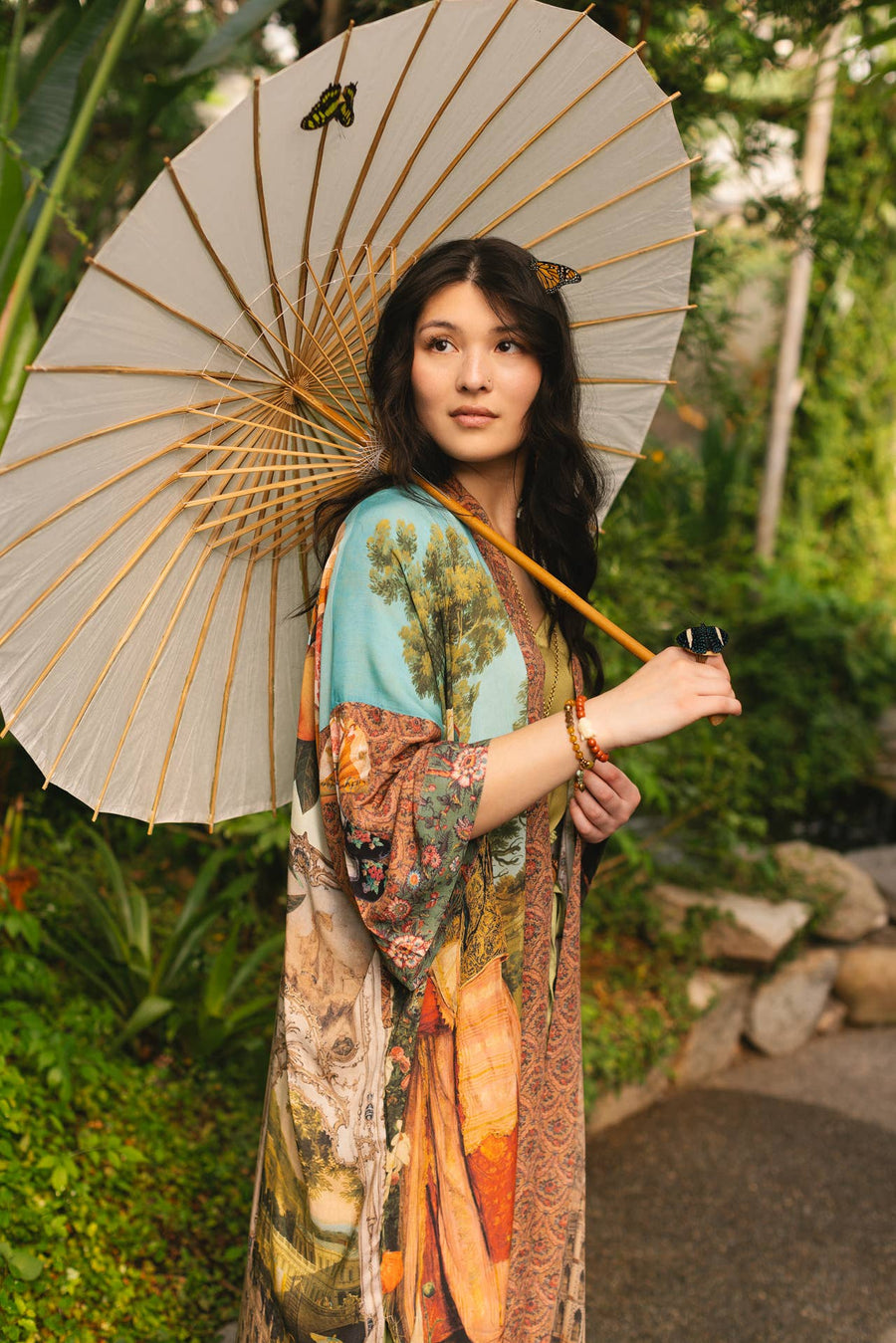 Secret Garden Long Kimono - Twitchers Emporium Store