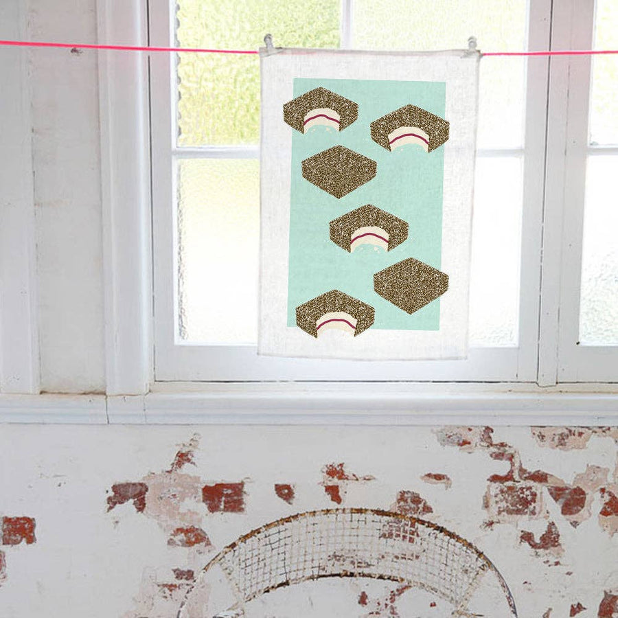 TEA TOWEL - LAMINGTON - Twitchers Emporium Store