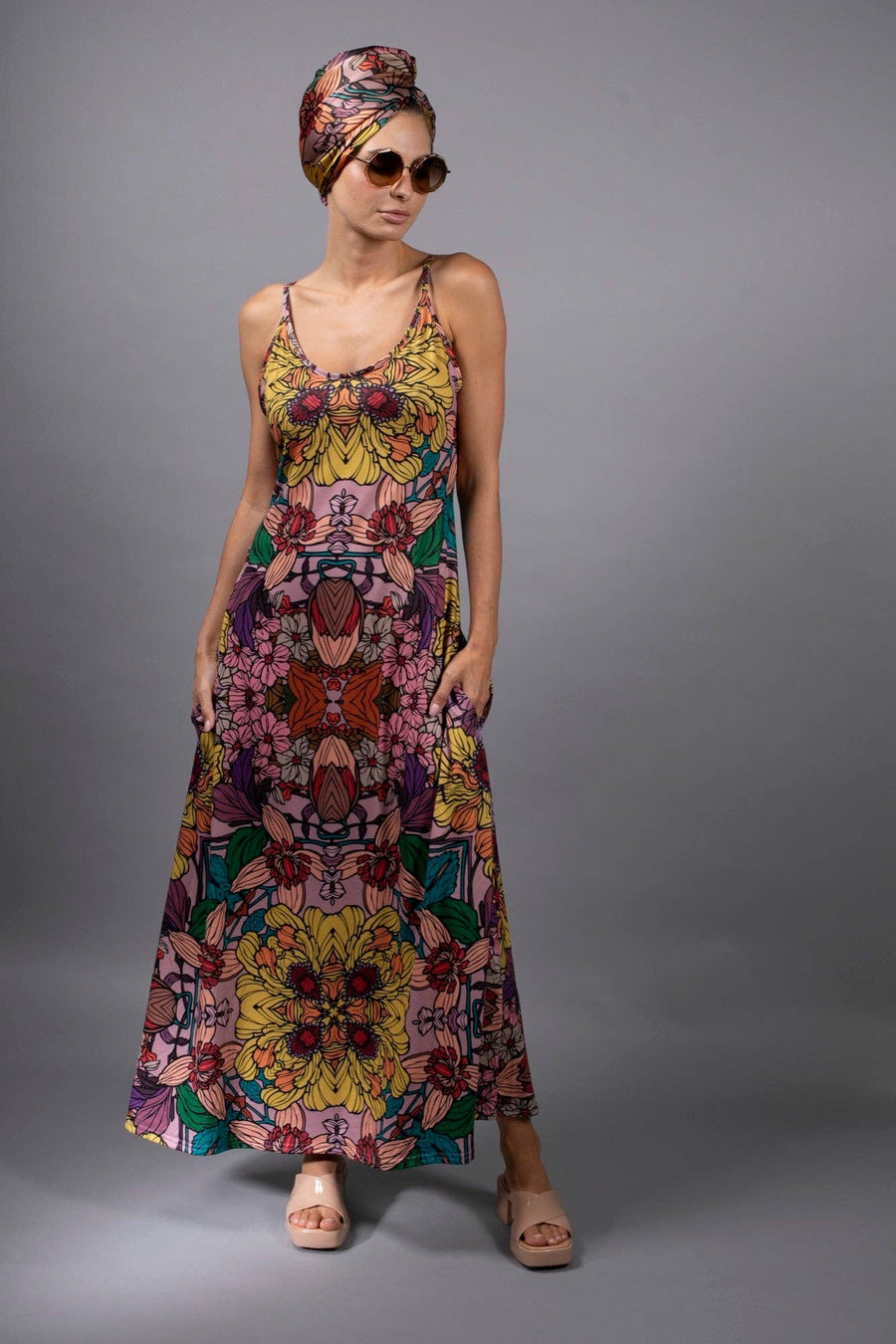 Golden Garden Maxi Dress