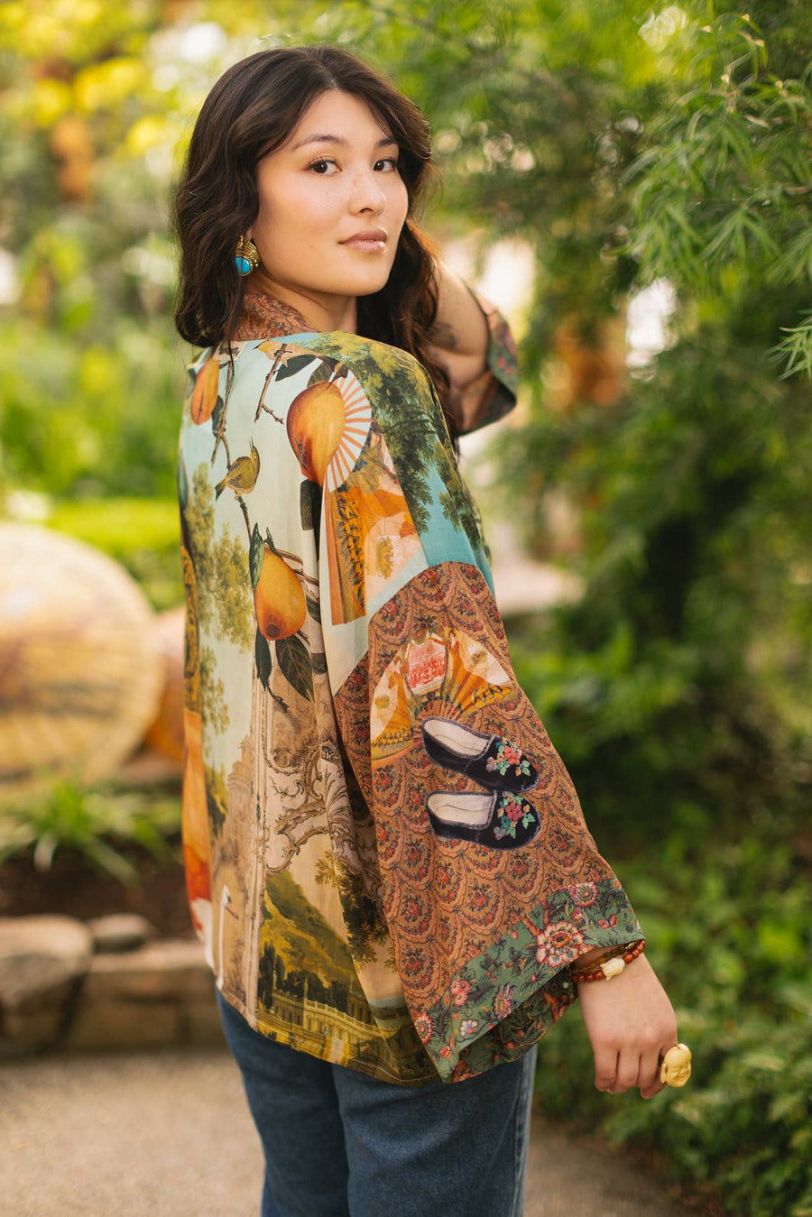 Secret Garden Cropped Kimono