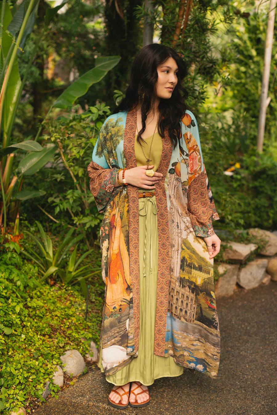 Secret Garden Long Kimono