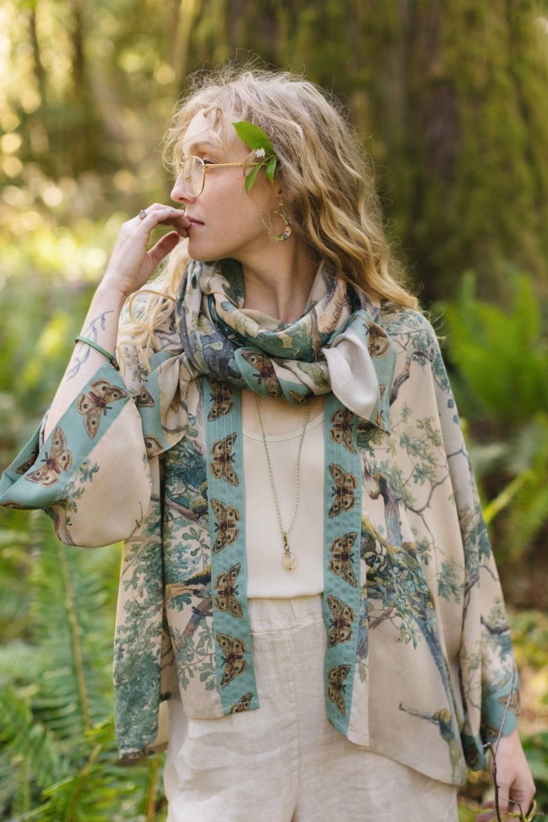 Earth and Sky Cropped Kimono - Twitchers Emporium Store