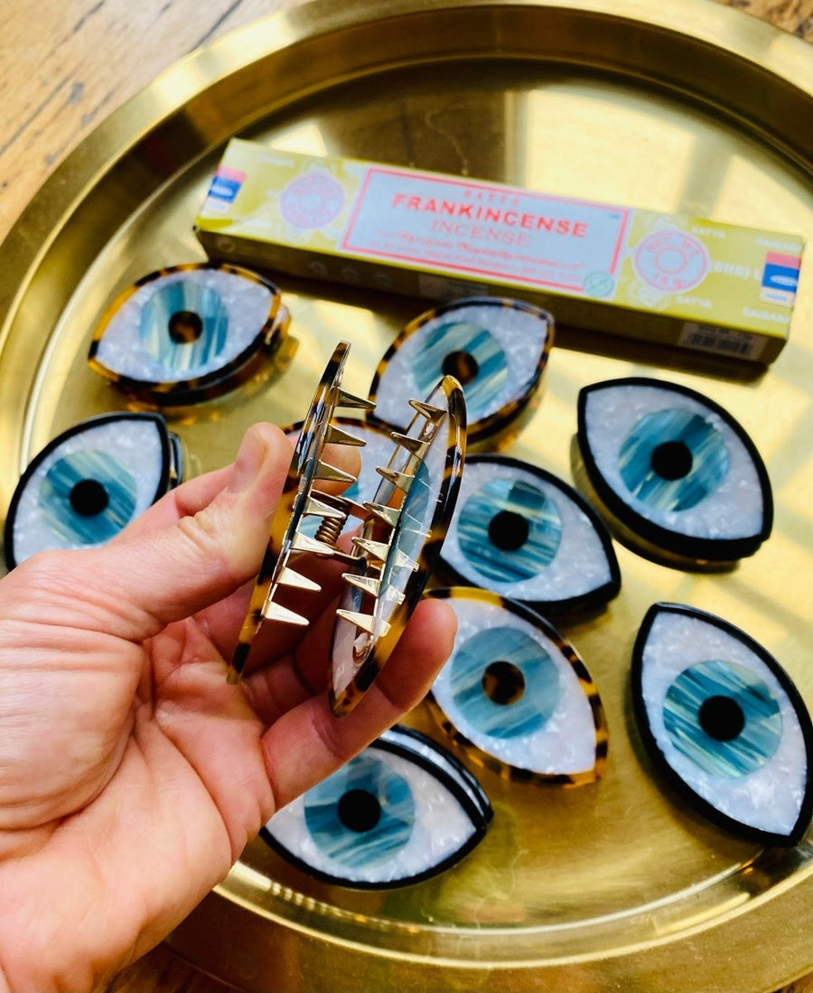 Evil Eye 🧿 Acetate Hair Clip Twitchers Emporium Store