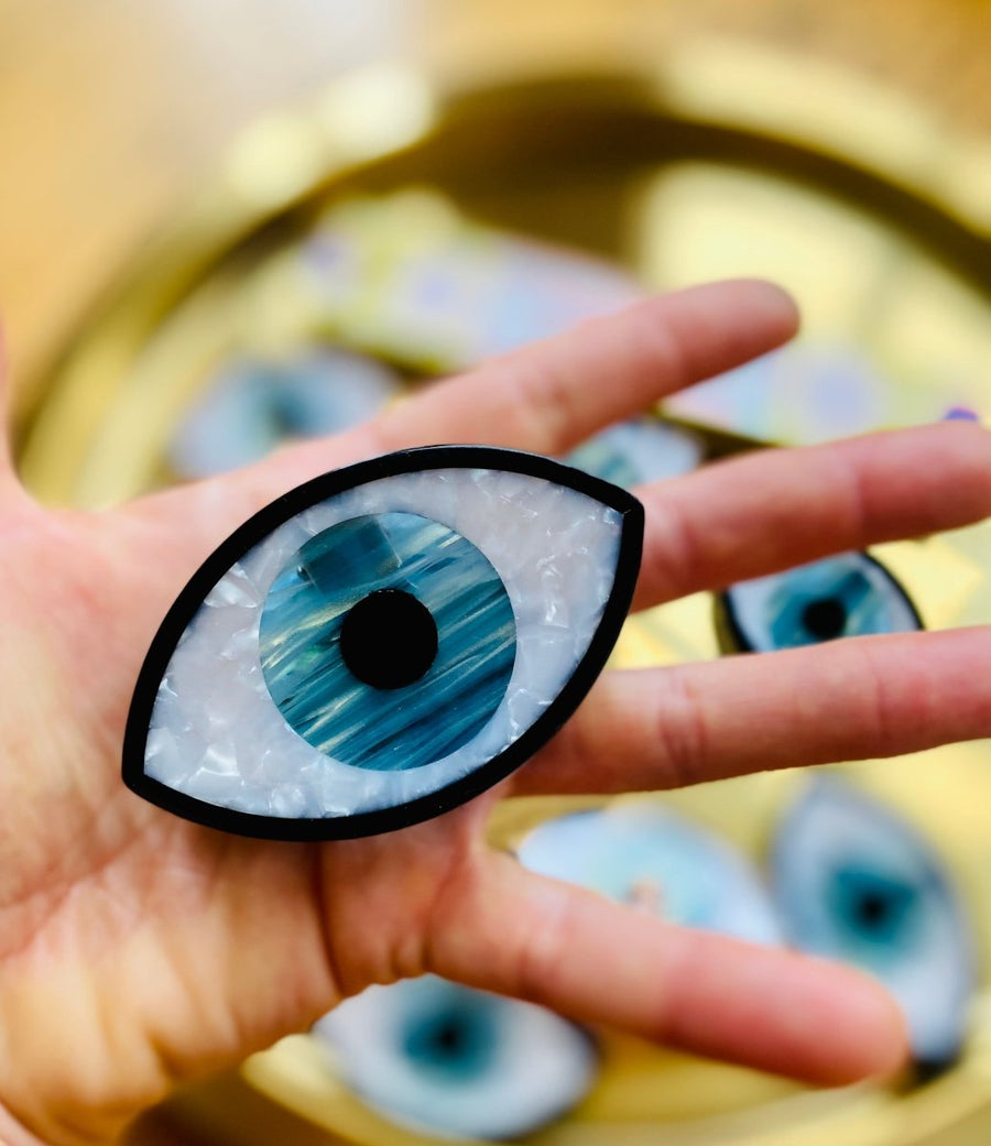 Evil Eye 🧿 Acetate Hair Clip Twitchers Emporium Store