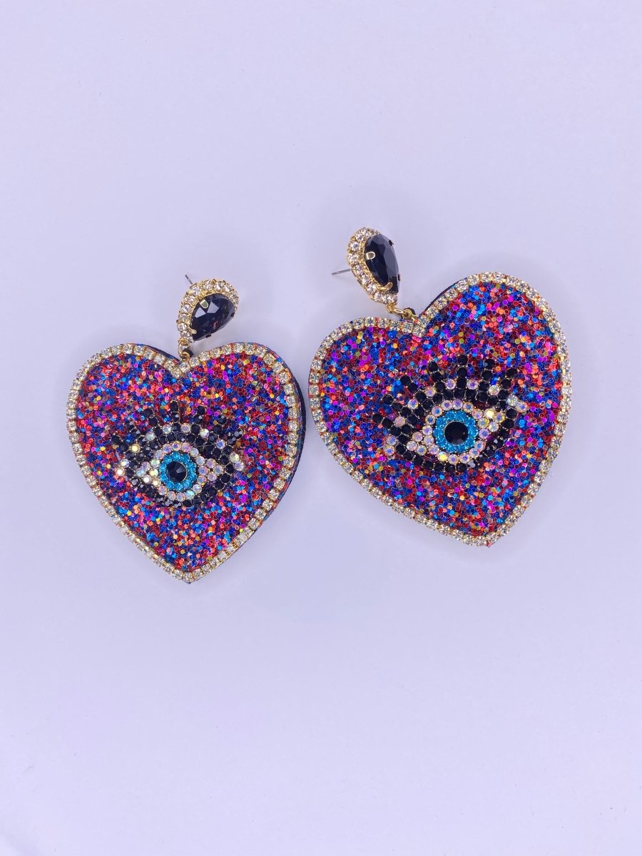 Fairy Bread Evil Eye Earrings Twitchers Emporium Store