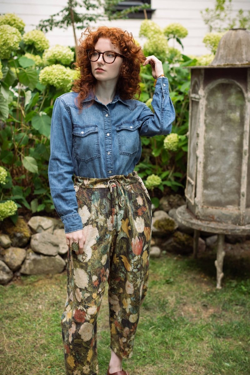 I Dream in Flowers Linen Pants