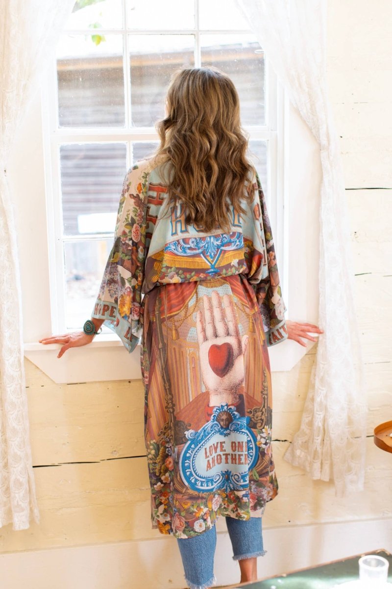 Love Language Long Kimono - Twitchers Emporium Store