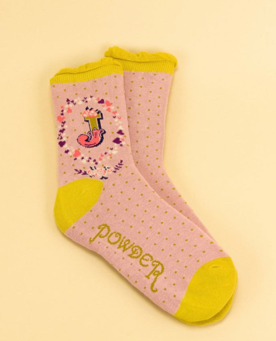 Powder Design Alphabet Sock