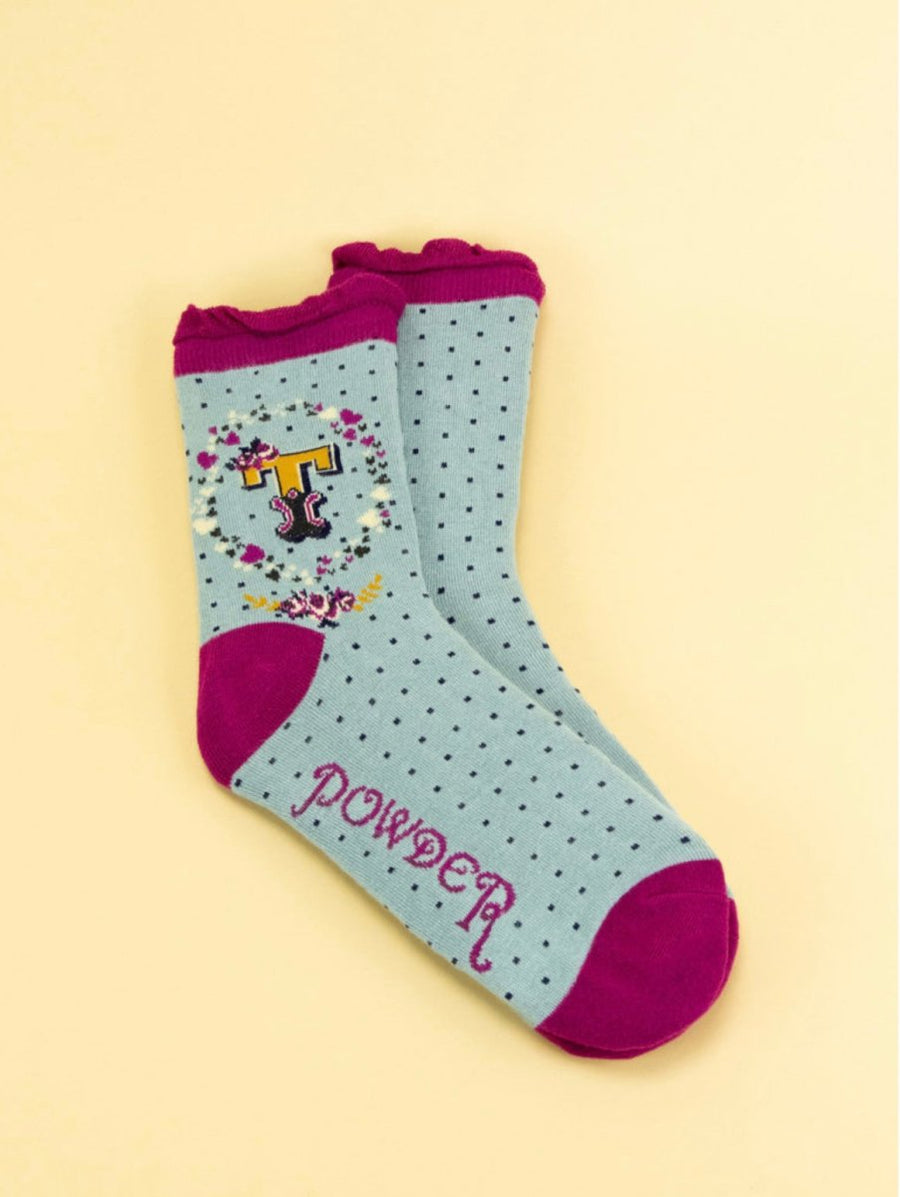 Powder Design Alphabet Sock