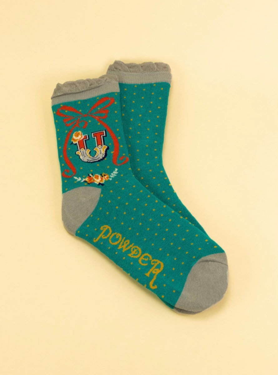 Powder Design Alphabet Sock