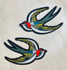 Tattoo Swallow Iron on Patch Twitchers Emporium Store